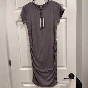 Tahari ruched bodycon dress